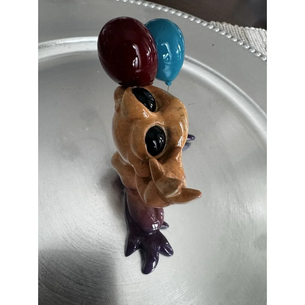 Kitty's‎ Critters 2007 Frog Figurine PARTY TIME Ceramic Balloons New Old Stock